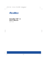 ResMed AutoSet CS 2 Manuel utilisateur