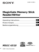 Sony MagicGate MSGC-US10 Manuel utilisateur
