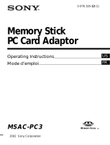 Sony MSAC-PC3 Manuel utilisateur
