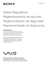 Sony SVS13115FBB Safety guide