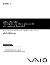 Sony VAIO VGC-JS Series Safety guide