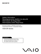 Sony VGN-SR450A Safety guide