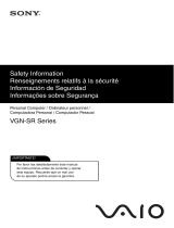 Sony VGN-SR410J/B Safety guide