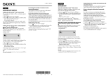 Sony XAV-701HD Une information important