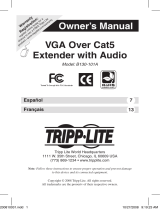 Tripp Lite VGA Over Cat5 Extender with Audio B130-101A Manuel utilisateur