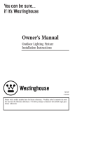 Westinghouse One-Light Outdoor Wall Lantern 6951100 Manuel utilisateur