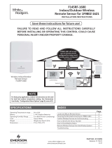 White Rodgers F145RF-1600 Manuel utilisateur