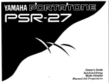 Yamaha Portatone PSR-27 Le manuel du propriétaire