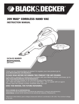 Black & Decker BDH2000L Hand Vacuum Manuel utilisateur