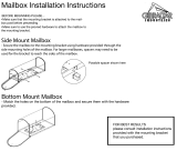 Gibraltar Mailboxes AR15W000 Guide d'installation
