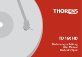 Thorens TD 160 HD Manuel utilisateur