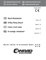 Conrad Components 197730 Relay card Component 12 V DC Mode d'emploi