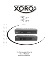 Xoro HRT 7524 Le manuel du propriétaire