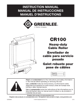Greenlee CR100 Heavy-duty Cable Roller Manuel utilisateur