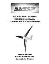 Sunforce 400 Watt, 12-Volt Wind Generator Manuel utilisateur