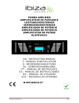 Ibiza Sound AMP1000USB-BT Le manuel du propriétaire