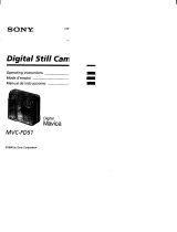 Sony Mavica MVC-FD51 Mode d'emploi