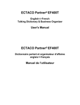 Ectaco English/French Language Teacher EF400T Deluxe Manuel utilisateur