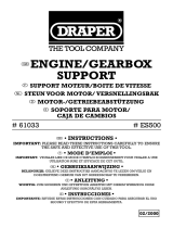 Draper Universal Engine/Gearbox Support, 500kg Mode d'emploi