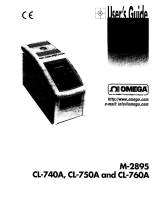 Omega CL-740A, CL-750A, CL-760A Le manuel du propriétaire