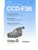 Sony CCD-F36 Mode d'emploi