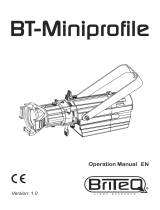 Briteq BT-MINIPROFILE OPTIC ZOOM Le manuel du propriétaire