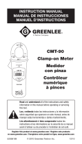 Greenlee CMT-90 Clamp-on Meter with Diode Test Manuel utilisateur