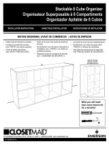 ClosetMaid 8 Cube Organizer Guide d'installation