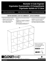 ClosetMaid 12 Cube Organizer Guide d'installation