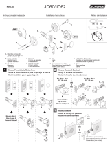 Schlage JD60/JD62 Single Cylinder Deadbolt Guide d'installation
