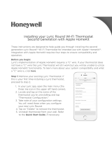 Honeywell Lyric Wi-Fi Thermostat (2nd Gen) Mode d'emploi