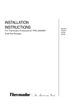 Thermador PD366BS/09 Guide d'installation