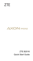 ZTE B Axon Mini Premium Edition Manuel utilisateur
