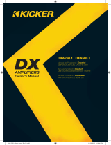 Kicker DXA 250W Mono Amplifier Le manuel du propriétaire
