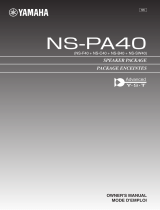 Yamaha NS-PA40 Le manuel du propriétaire