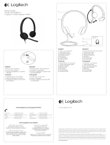 Logitech USB Headset H340 Guide de démarrage rapide