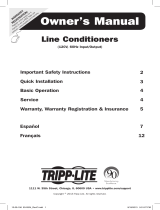 Tripp Lite 120V Line Conditioners Le manuel du propriétaire