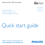 Philips SA3 SA3MUS08 Guide de démarrage rapide
