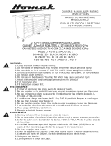 Homak 72 Inch H2Pro Series 21 Drawer Rolling Cabinet - Red RD04021720 Manuel utilisateur