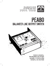 Palmer PEABO Switcher Manuel utilisateur