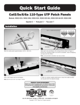 Tripp Lite UTP Patch Panels Guide d'installation