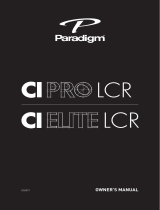 Paradigm CI Elite E3 LCR v2 Manuel utilisateur