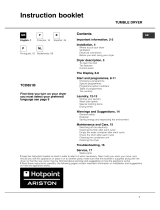 Hotpoint-Ariston TCD 851 XB K (EU) Le manuel du propriétaire