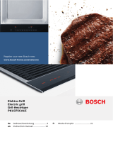 Bosch PKU375CA1E/01 Manuel utilisateur