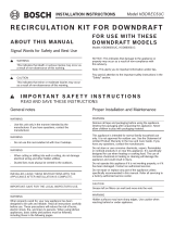 Bosch HDDREC5UC Guide d'installation