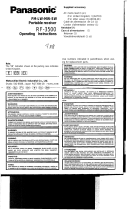 Panasonic RF3500EG Le manuel du propriétaire