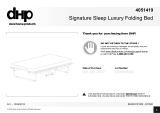 DHP Signature Sleep Luxury Folding Bed Manuel utilisateur
