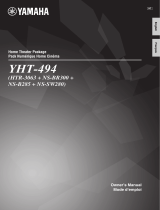 Yamaha YHT-494 Le manuel du propriétaire