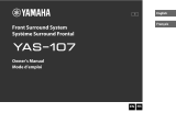 Yamaha YAS-107 Le manuel du propriétaire