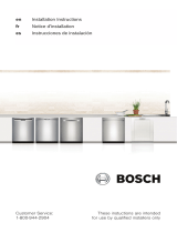 Bosch  SHX3AR72UC  Guide d'installation